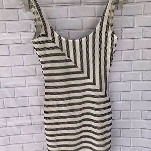 Nasty Gal White Bodycon Dress Crochet Deta…